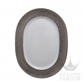 0738-105 Bernardaud Ecume Platine Блюдо овальное 43см