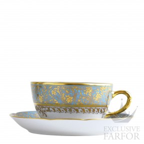 0144-89 Bernardaud Eden Turquoise Чашка чайная с блюдцем 130мл