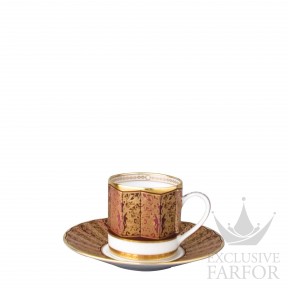 0457-79 Bernardaud Eventail (Лимитированная серия на 1000 пред.) Чашка эспрессо с блюдцем 80мл