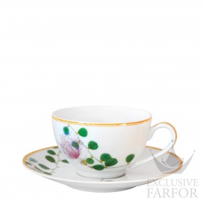 0488-3095 Bernardaud Jardin Indien Чашка чайная с блюдцем 150мл