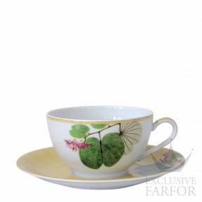 0488-4951 Bernardaud Jardin Indien Чашка чайная с блюдцем 300мл, 2шт.