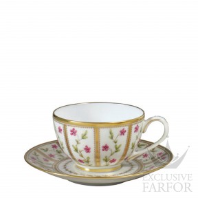 L002-89 Bernardaud Roseraie Чашка чайная с блюдцем