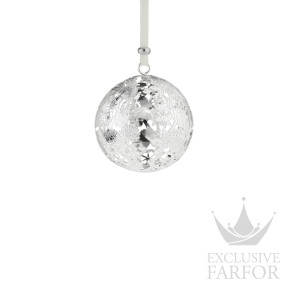 04254760 Christofle Bouquet Givre "Посеребрение" Украшение "Рождествеский шар 2025 (Серебряный)" 7,3см