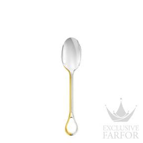 01272014 Christofle Carrousel "Посеребрение + узорная позолота" Десертная ложка 16см