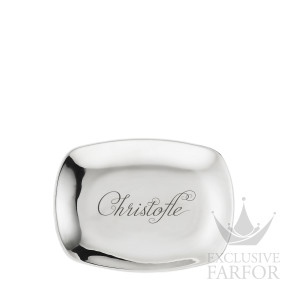 07605267 Christofle Chri-Chri "Фарфор + платин" Поднос 17х13см