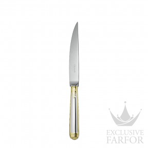 01218030 Christofle Malmaison "Посеребрение + узорная позолота" Нож для стейков 24,5см