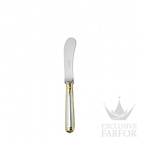 01518031 Christofle Malmaison "Серебро + узорная позолота" Нож для масла 15,5см