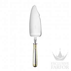 01518066 Christofle Malmaison "Серебро + узорная позолота" Лопатка для торта / мороженого 29см