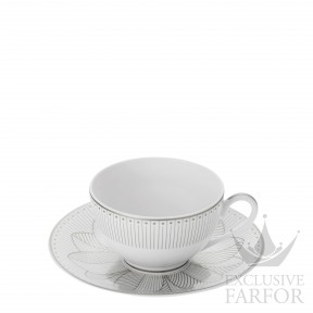 07687522 Christofle Malmaison Impériale Platin Чашка чайная с блюдцем, 2шт. 130мл
