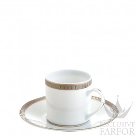 07645520 Christofle Malmaison Platin Чашка чайная / кофейная с блюдцем 0,2л