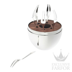 00065597 Christofle Mood "Посеребрение" Набор из 6 коктейльных вилок 13см