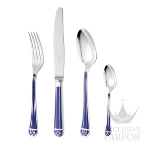 00123824 Christofle Talisman Royal Blue "Посеребрение" Набор столовых приборов на 6 персон, 24 предметов