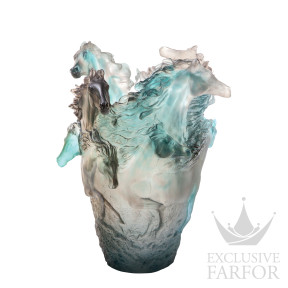 Ваза "Серый, синий" 38см