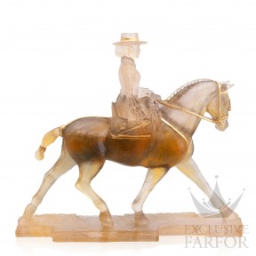 05844 Daum Cheval (Лимитированная серия на 75 пред.) Статуэтка "Андалузская лошадь - янтарный, серый" 41х36см