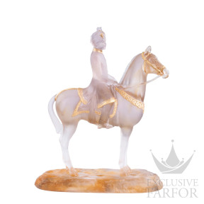 05880 Daum Les Cavaliers (Лимитированная серия на 75 пред.) Статуэтка "Всадник Марвари - розовый, золотой" 39см