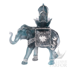 05878-1 Daum Elephant (Лимитированная серия на 25 пред.) Статуэтка "Слон Шалмара - синий, серый" 49см