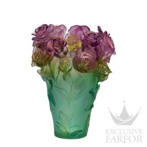 Ваза "Розовый, зеленый" 35см