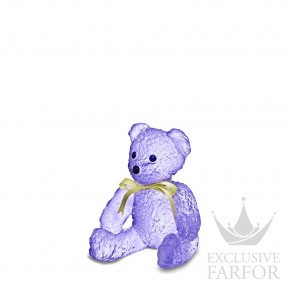 05271-6 Daum Serge Mansau (Лимитированная серия на 375 пред.) Статуэтка "Медвежонок - фиолетовый" 15см