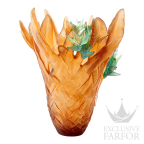 Ваза "Янтарный, зеленый" 50,5см