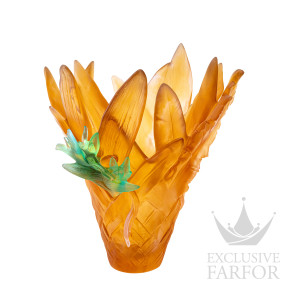 Ваза "Янтарный, зеленый" 37см