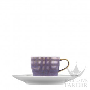 TA2014770005 Furstenberg Auréole Clair de Lune "violett" Чашка эспрессо с блюдцем 0,07л