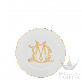 003RG00 FPT110LX0210M01720100  Corona Monogram Oro Brillante Тарелка закусочная 21см