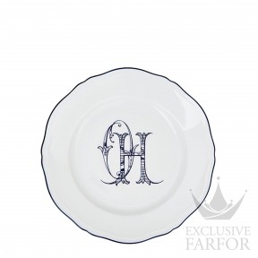 003RG00 FPT110LX0265M01720000  Corona Monogram Blue Cobalto Тарелка главная 26,5см