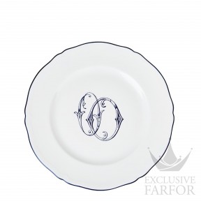 003RG00 FPT110LX0310M01720000  Corona Monogram Blue Cobalto Тарелка подстановочная 31см