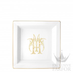 017RG02 FG6836LX0245M01720100  Corona Monogram Oro Brillante Чаша квадратная 24,5см