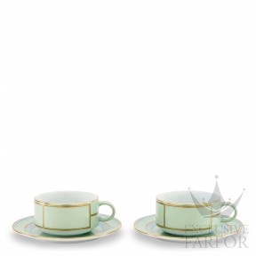 008RG00 FW4401LXGENG00134900  Diva Verde Чашка чайная с блюдцем 0,24л, 2шт. 