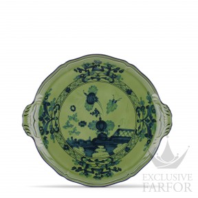 003RG00 FCT910010305G00123600  Oriente Italiano Malachite Блюдо для пирога 34см