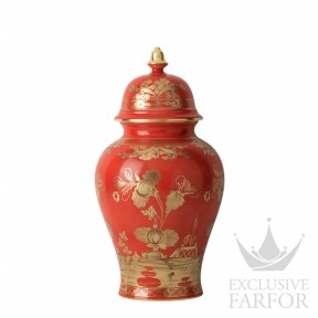 016RG02 FA5356LX0380G00132900  Oriente Italiano Rubrum Ваза с крышкой 38,3см
