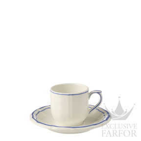 15402PTC26 Gien Filet Bleu Чашка эспрессо с блюдцем 0,085л, 2шт.