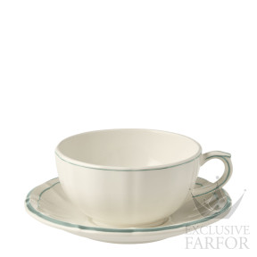 18362PTA26 Gien Filet Céladon Чашка для завтрака с блюдцем 0,3л, 2шт.
