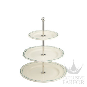 1836SEMU22 Gien Filet Céladon Этажерка 30см