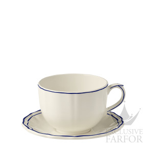 15411PTJ26 Gien Filet Cobalt Чашка с блюдцем 0,5л