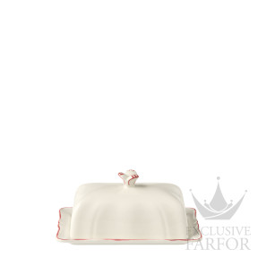 1839CBEU22 Gien Filet Corail Масленка 17,8х13,5см