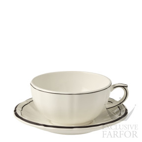 18292PTA26 Gien Filet Manganese Чашка для завтрака с блюдцем 0,3л, 2шт.