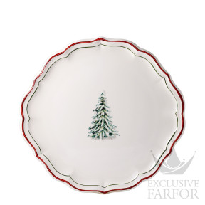 1731BPUS22 Gien Filet Noel Блюдо для пирога круглое 32см