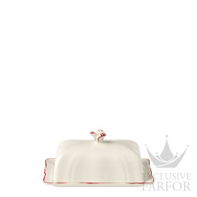 1830CBEU22 Gien Filet Rouge Масленка 17,8х13,5см