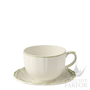 16451PTJ26 Gien Filet Vert Чашка с блюдцем 0,5л