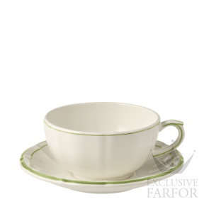 16452PTA26 Gien Filet Vert Чашка для завтрака с блюдцем 0,3л, 2шт.