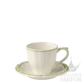 16452PTU49 Gien Filet Vert Чашка чайная с блюдцем 0,175л, 2шт.