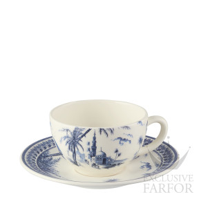 18492PTH01 Gien Les Depareillees Bleu Чашка чайная с блюдцем 0,16л, 2шт.