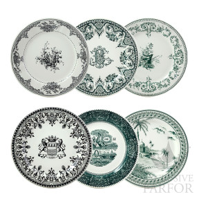 1841B6AM26 Gien Les Depareillees Vert Тарелка главная 27,3см, 6шт.