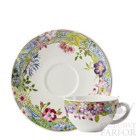 16432PTA01 Gien Millefleurs Чашка для завтрака с блюдцем 0,26л, 2шт.