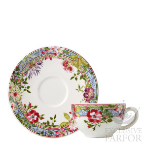 16432PTH01 Gien Millefleurs Чашка чайная с блюдцем 0,16л, 2шт.