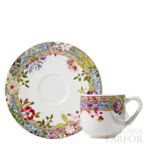 16432PTM01 Gien Millefleurs Чашка эспрессо с блюдцем 0,08л, 2шт.