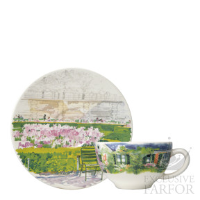 17382PTA01 Gien Paris A Giverny Чашка для завтрака с блюдцем 0,26л, 2шт.