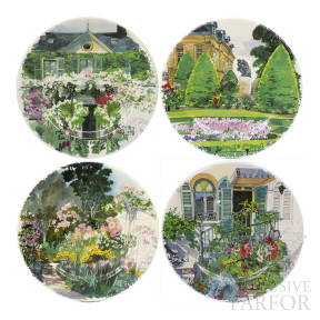 1738B4AD50 Gien Paris A Giverny Тарелка закусочная 22см, 4шт.